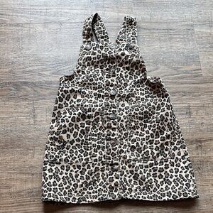 Wonder Nation Animal Print Pinafore Dress